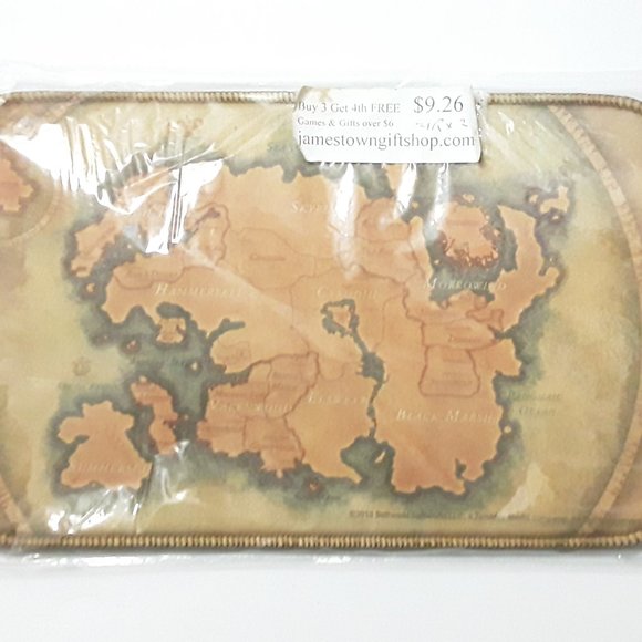 NEW Elder Scrolls Map Mouse Pad 12 inches x 6 inches - Picture 1 of 3